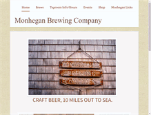 Tablet Screenshot of monheganbrewing.com